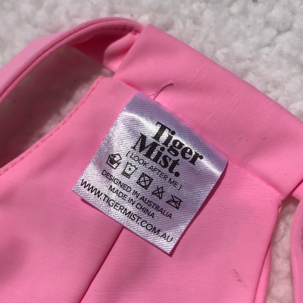 Tiger Mist Candy Pink Tie Back Crop Top - Picture 3 of 6